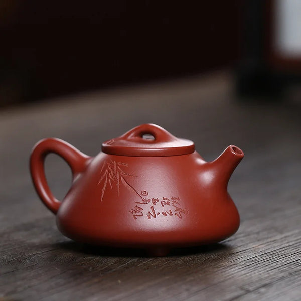 Yixing Handmade Purple Clay/Zisha Pot Bamboo Shadow