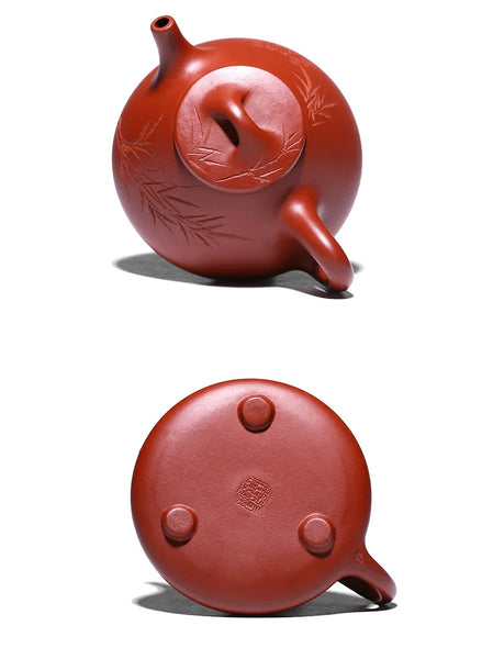 Yixing Handmade Purple Clay/Zisha Pot Bamboo Shadow